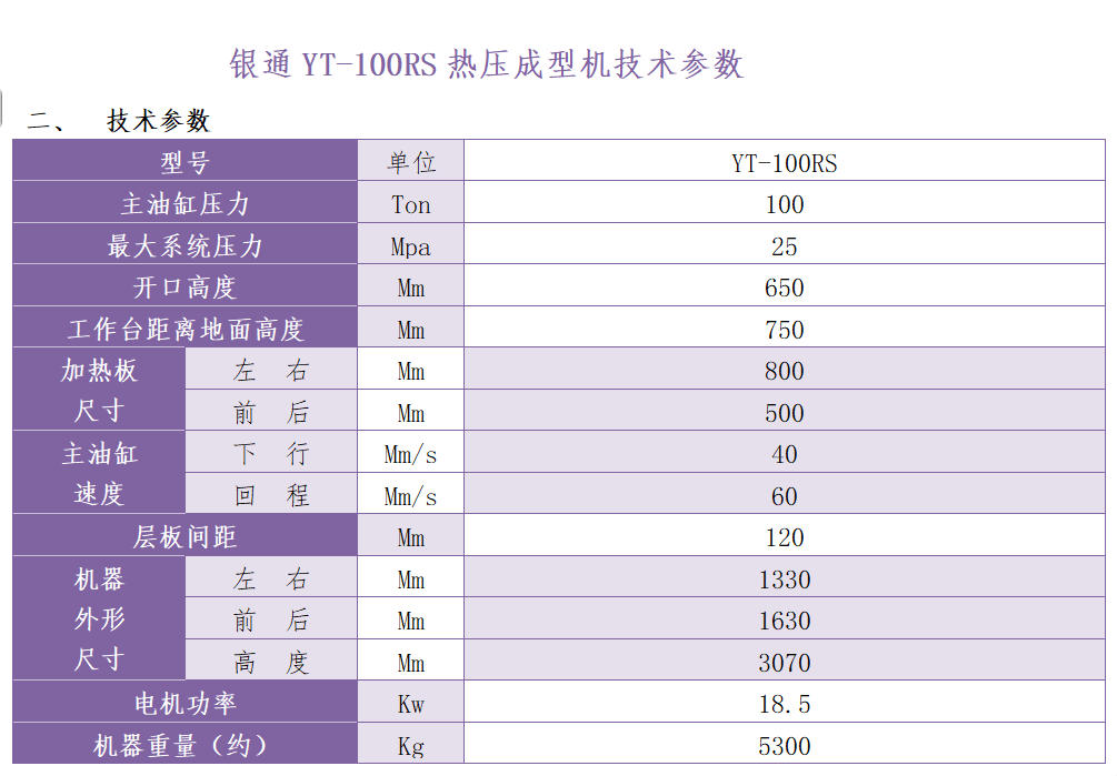 銀通柔性電路板熱壓機(jī) 銀通柔性線路板技術(shù)參數(shù)